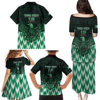 Custom Nigeria Football Family Matching Puletasi and Hawaiian Shirt Go Super Eagles Sporty Style - Wonder Print Shop
