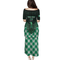 Custom Nigeria Football Family Matching Puletasi and Hawaiian Shirt Go Super Eagles Sporty Style - Wonder Print Shop