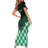 Custom Nigeria Football Family Matching Short Sleeve Bodycon Dress and Hawaiian Shirt Go Super Eagles Sporty Style - Wonder Print Shop