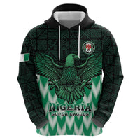 Custom Nigeria Football Hoodie Go Super Eagles Sporty Style - Wonder Print Shop
