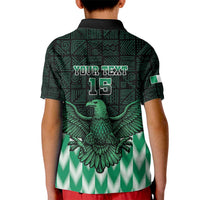Custom Nigeria Football Kid Polo Shirt Go Super Eagles Sporty Style - Wonder Print Shop