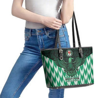 Nigeria Football Leather Tote Bag Go Super Eagles Sporty Style - Wonder Print Shop