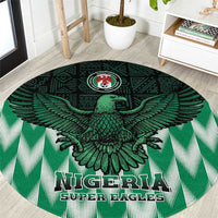 Nigeria Football Round Carpet Go Super Eagles Sporty Style