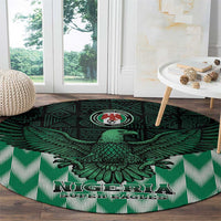 Nigeria Football Round Carpet Go Super Eagles Sporty Style
