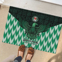 Nigeria Football Rubber Doormat Go Super Eagles Sporty Style - Wonder Print Shop