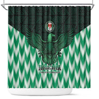 Nigeria Football Shower Curtain Go Super Eagles Sporty Style