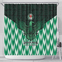 Nigeria Football Shower Curtain Go Super Eagles Sporty Style