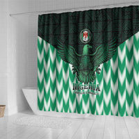 Nigeria Football Shower Curtain Go Super Eagles Sporty Style