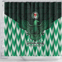 Nigeria Football Shower Curtain Go Super Eagles Sporty Style