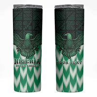 Custom Nigeria Football Skinny Tumbler Go Super Eagles Sporty Style - Wonder Print Shop