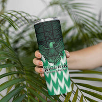 Custom Nigeria Football Skinny Tumbler Go Super Eagles Sporty Style - Wonder Print Shop