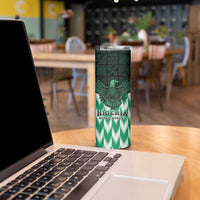 Custom Nigeria Football Skinny Tumbler Go Super Eagles Sporty Style - Wonder Print Shop