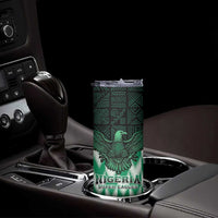 Custom Nigeria Football Skinny Tumbler Go Super Eagles Sporty Style - Wonder Print Shop