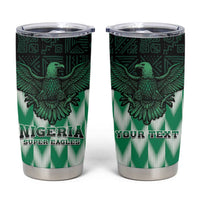 Custom Nigeria Football Tumbler Cup Go Super Eagles Sporty Style - Wonder Print Shop