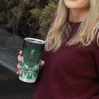 Custom Nigeria Football Tumbler Cup Go Super Eagles Sporty Style - Wonder Print Shop