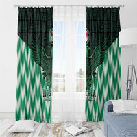 Nigeria Football Window Curtain Go Super Eagles Sporty Style - Wonder Print Shop