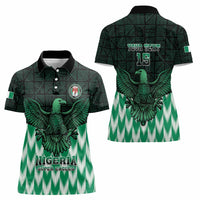 Custom Nigeria Football Women Polo Shirt Go Super Eagles Sporty Style - Wonder Print Shop