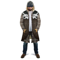 Cowboy Vest Costume Cloak Brown Beige Plaid Pattern - Wonder Print Shop