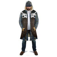 Cowboy Vest Costume Cloak Blue Yellow Plaid Pattern - Wonder Print Shop