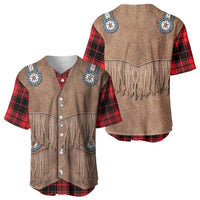 Retro Black Red Plaid Baseball Jersey Western Cowboy Vest Costume - Wonder Print Shop