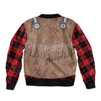 Retro Black Red Plaid Bomber Jacket Western Cowboy Vest Costume - Wonder Print Shop