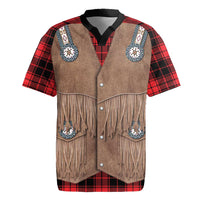 Retro Black Red Plaid Rugby Jersey Western Cowboy Vest Costume - Wonder Print Shop