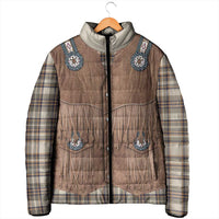 Retro Brown Beige Plaid Padded Jacket Western Cowboy Vest Costume - Wonder Print Shop