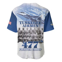 Blue Heritage Tuskegee Airmen Baseball Jersey 477th Fighter Group - Wonder Print Shop