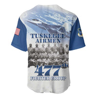 Blue Heritage Tuskegee Airmen Baseball Jersey 477th Fighter Group - Wonder Print Shop