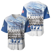 Blue Heritage Tuskegee Airmen Baseball Jersey 477th Fighter Group - Wonder Print Shop