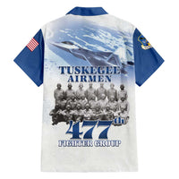 Blue Heritage Tuskegee Airmen Hawaiian Shirt 477th Fighter Group - Wonder Print Shop