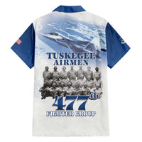 Blue Heritage Tuskegee Airmen Hawaiian Shirt 477th Fighter Group - Wonder Print Shop