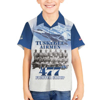 Blue Heritage Tuskegee Airmen Hawaiian Shirt 477th Fighter Group - Wonder Print Shop