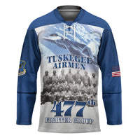 Blue Heritage Tuskegee Airmen Hockey Jersey 477th Fighter Group - Wonder Print Shop