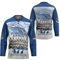 Blue Heritage Tuskegee Airmen Hockey Jersey 477th Fighter Group - Wonder Print Shop
