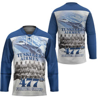 Blue Heritage Tuskegee Airmen Hockey Jersey 477th Fighter Group - Wonder Print Shop