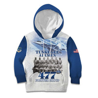 Blue Heritage Tuskegee Airmen Kid Hoodie 477th Fighter Group - Wonder Print Shop