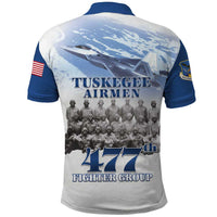 Blue Heritage Tuskegee Airmen Polo Shirt 477th Fighter Group - Wonder Print Shop
