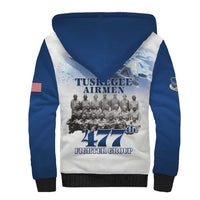 Blue Heritage Tuskegee Airmen Sherpa Hoodie 477th Fighter Group - Wonder Print Shop
