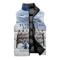 Blue Heritage Tuskegee Airmen Sleeveless Puffer Jacket 477th Fighter Group - Wonder Print Shop