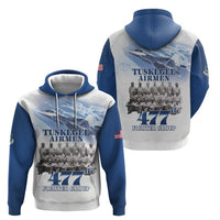 Blue Heritage Tuskegee Airmen Zip Hoodie 477th Fighter Group - Wonder Print Shop