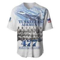 Tuskegee Airmen 477th Fighter Group Baseball Jersey Blue Sky Heritage - Wonder Print Shop