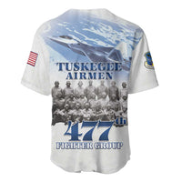 Tuskegee Airmen 477th Fighter Group Baseball Jersey Blue Sky Heritage - Wonder Print Shop
