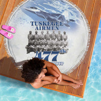 Tuskegee Airmen 477th Fighter Group Beach Blanket Blue Sky Heritage - Wonder Print Shop