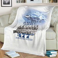 Tuskegee Airmen 477th Fighter Group Blanket Blue Sky Heritage - Wonder Print Shop