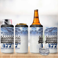 Tuskegee Airmen 477th Fighter Group 4 in 1 Can Cooler Tumbler Blue Sky Heritage - Wonder Print Shop
