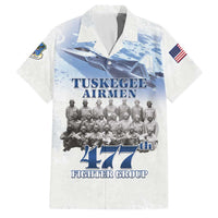 Tuskegee Airmen 477th Fighter Group Family Matching Off Shoulder Maxi Dress and Hawaiian Shirt Blue Sky Heritage - Wonder Print Shop