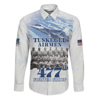 Tuskegee Airmen 477th Fighter Group Family Matching Summer Maxi Dress and Hawaiian Shirt Blue Sky Heritage - Wonder Print Shop