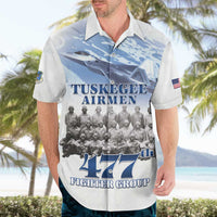 Tuskegee Airmen 477th Fighter Group Hawaiian Shirt Blue Sky Heritage - Wonder Print Shop