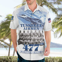 Tuskegee Airmen 477th Fighter Group Hawaiian Shirt Blue Sky Heritage - Wonder Print Shop